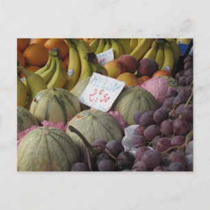 Carte Postale Marché aux fruits coloré de Paris