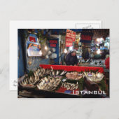 Carte Postale Marché aux poissons - Istanbul (Devant / Derrière)