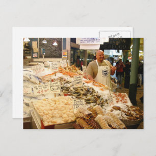 Carte Postale Marché aux poissons Seattle Washington