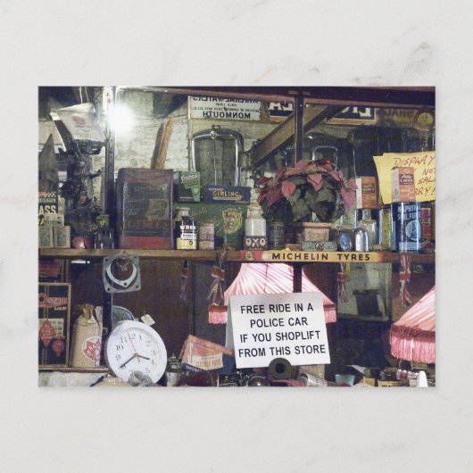 Carte Postale Marché aux puces (Devant)