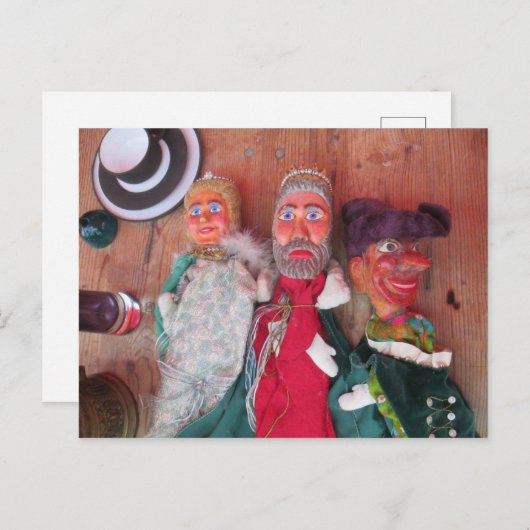 Carte Postale Marché aux puces (Devant / Derrière)