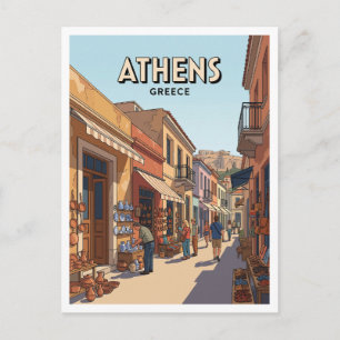 Carte Postale Marché aux puces de Monastiraki Athènes Grèce Voya