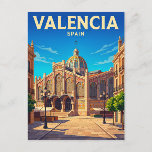Carte Postale Marché Central Espagne