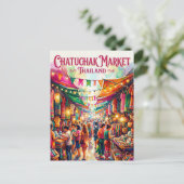 Carte Postale Marché Chatuchak Thaïlande (Debout devant)