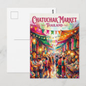 Carte Postale Marché Chatuchak Thaïlande (Devant / Derrière)