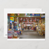 Carte Postale Marché coréen coloré (Devant / Derrière)