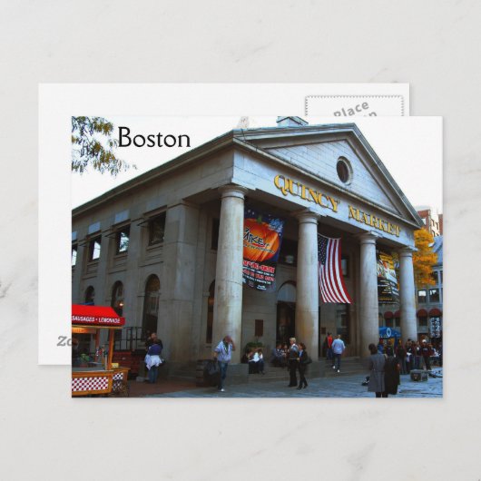 Carte Postale Marché de Boston Quincy (Devant / Derrière)