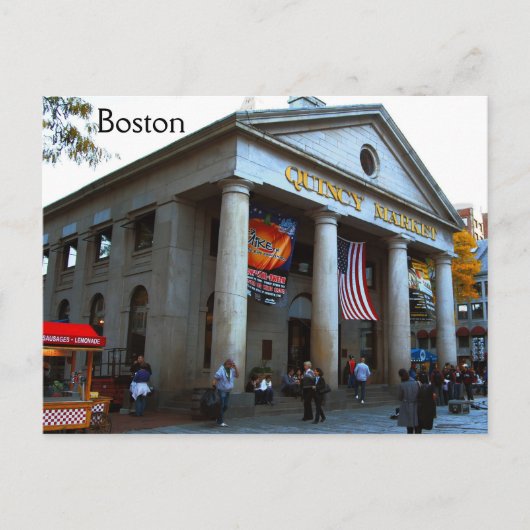 Carte Postale Marché de Boston Quincy (Devant)