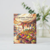 Carte Postale Marché de Cayenne Guyane française (Debout devant)