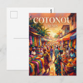 Carte Postale Marché de Cotonou Bénin (Devant / Derrière)