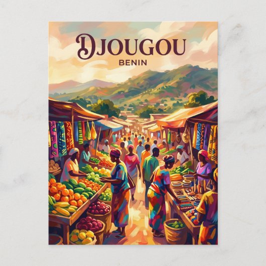Carte Postale Marché de Djougou Bénin (Devant)