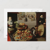 Carte Postale Marché de fruits (Devant / Derrière)