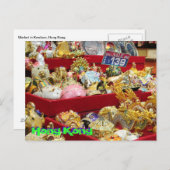 Carte Postale Marché de Hong Kong (Devant / Derrière)