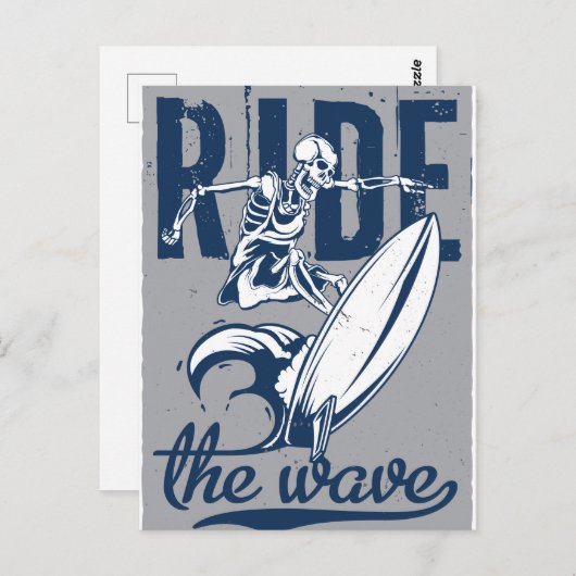 Carte Postale Marche de la vague (Devant / Derrière)