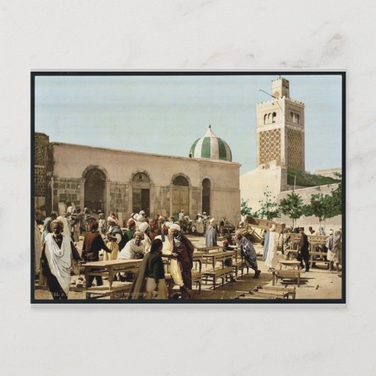 Carte Postale Marché de l'ébène, Tunis, Tunisie Photochrom vinta (Devant)