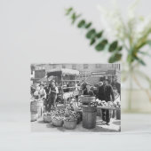 Carte Postale Marché de légumes d'Indianapolis, 1908 (Debout devant)
