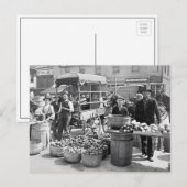 Carte Postale Marché de légumes d'Indianapolis, 1908 (Devant / Derrière)