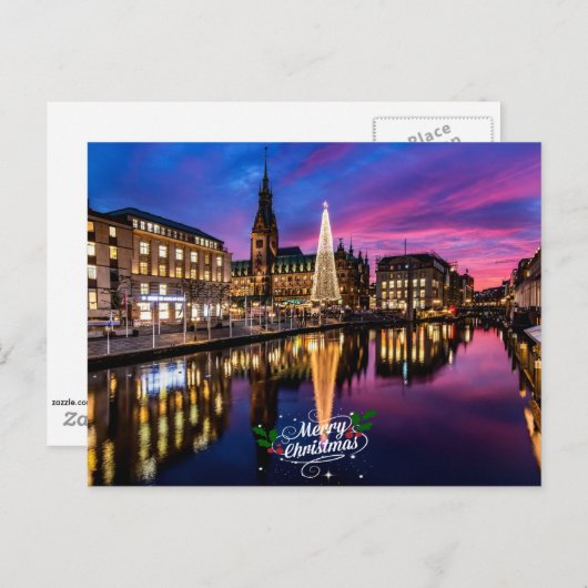 Carte Postale Marché de Noël de Hambourg (Devant / Derrière)