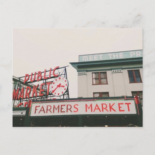 Carte Postale Marché de Pike Place (Devant)