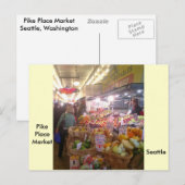 Carte Postale Marché de Pike Place (Devant / Derrière)