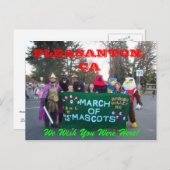 Carte Postale Marche de plaisance des mascottes 2011 (Devant / Derrière)