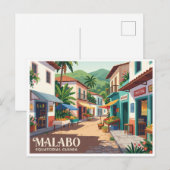 Carte Postale Marché de rue de Malabo Guinée équatoriale (Devant / Derrière)