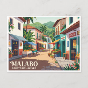 Carte Postale Marché de rue de Malabo Guinée équatoriale