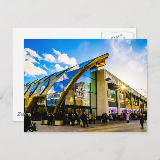 Carte Postale Marché de Sheffield (Devant / Derrière)