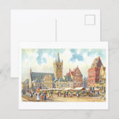 Carte Postale Marché de Trèves vintage (Devant / Derrière)