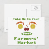 Carte Postale Marché des agriculteurs (Devant / Derrière)