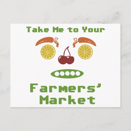 Carte Postale Marché des agriculteurs (Devant)
