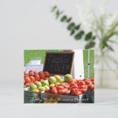 Carte Postale Marché des fermiers portuaires de sécurité (Debout devant)