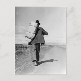 Carte Postale Marche des migrants - 1935