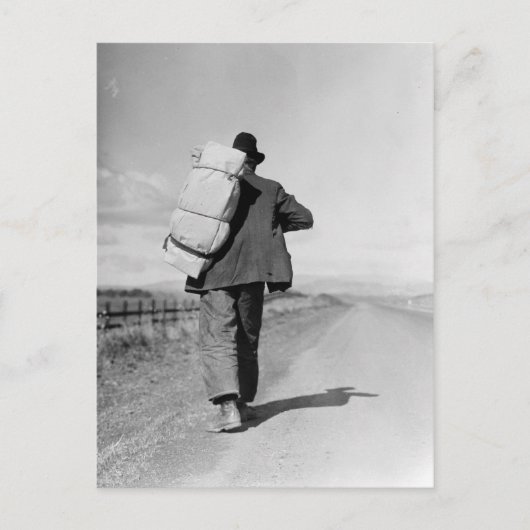 Carte Postale Marche des migrants - 1935 (Devant)