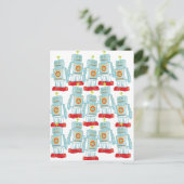 Carte Postale Marche des robots (Debout devant)