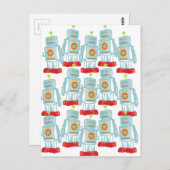 Carte Postale Marche des robots (Devant / Derrière)