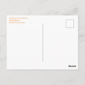 Carte Postale Marche du singe (Dos)