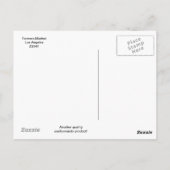 Carte Postale Marché fermier, Vieilles voitures, Los Angeles Vin (Dos)