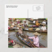 Carte Postale Marché flottant (Devant / Derrière)