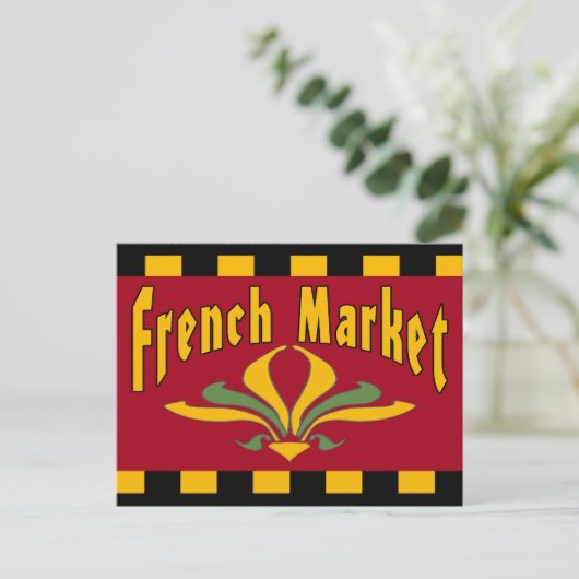 Carte Postale Marché français (Debout devant)