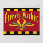 Carte Postale Marché français (Devant)