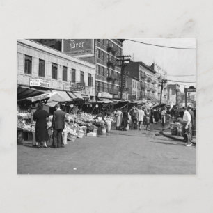 Carte Postale Marché Italien De Pushcart, Bronx : 1940