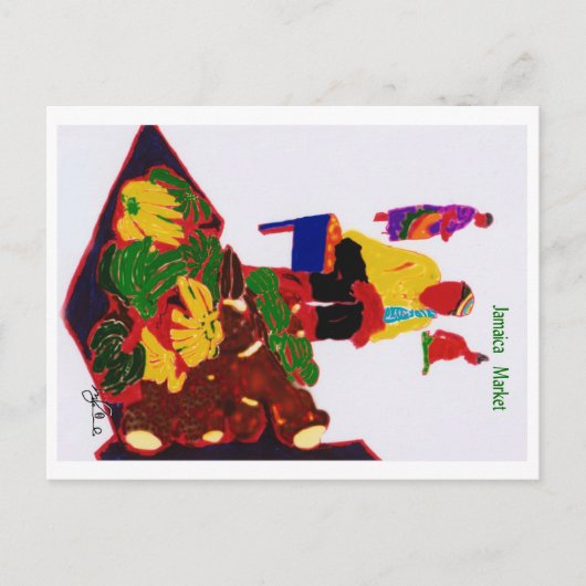 Carte Postale Marché Jamaïque (Devant)