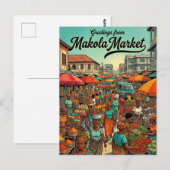 Carte Postale Marché Makola Ghana (Devant / Derrière)