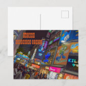 Carte Postale Marché nocturne à Taipei Taïwan (Devant / Derrière)