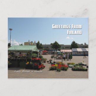 Carte Postale Marché public à Hamina, Finlande