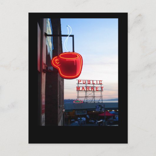 Carte Postale Marché public de Seattle (Devant)