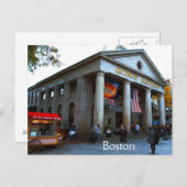 Carte Postale Marché Quincy de Boston (Devant / Derrière)
