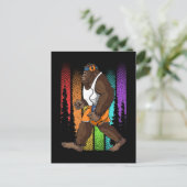 Carte Postale Marche Rétro Bigfoot Étrange (Debout devant)