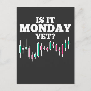 Carte Postale Marché stock Jour de négociation Humour Investisse